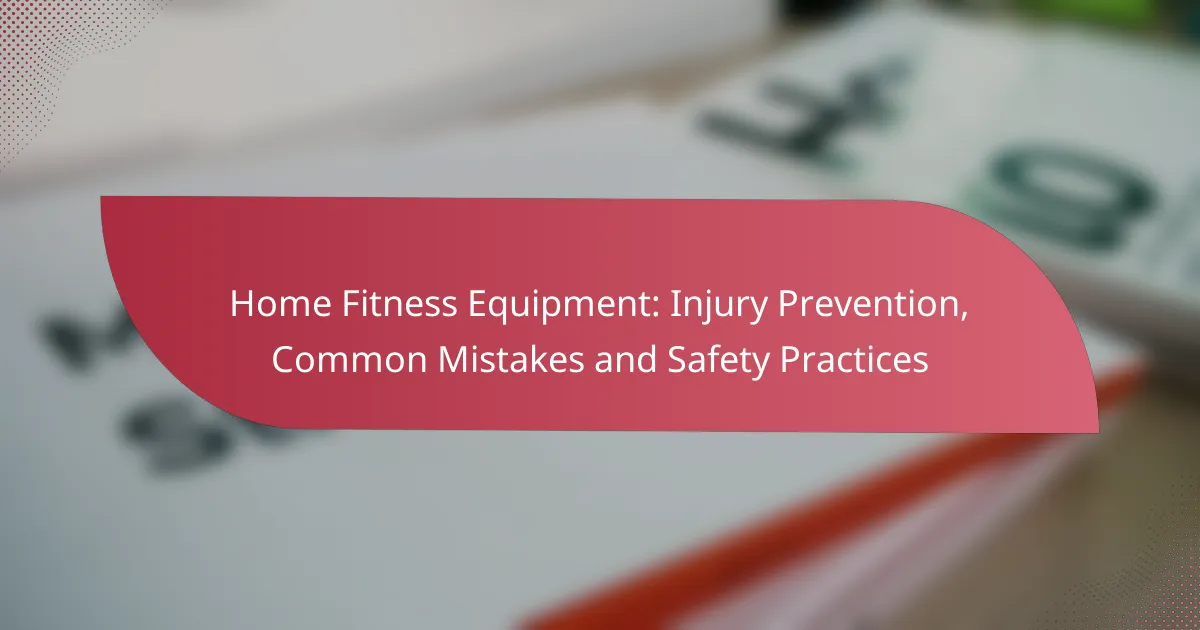 Home Fitness Equipment: Injury Prevention, Common Mistakes and Safety Practices