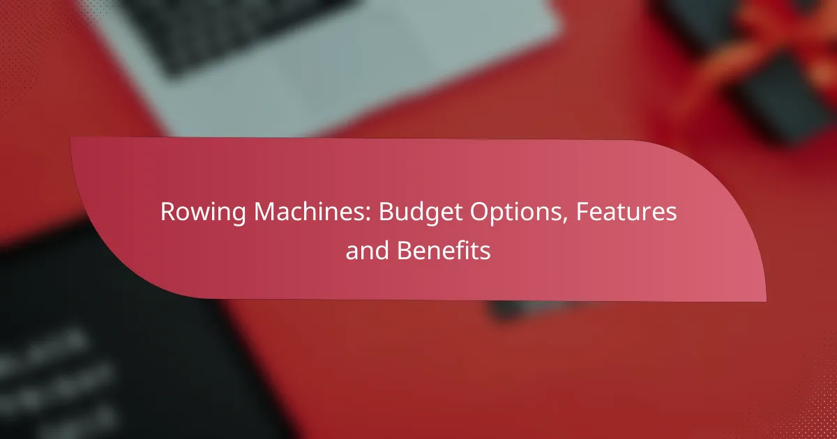 Rowing Machines: Budget Options, Features and Benefits