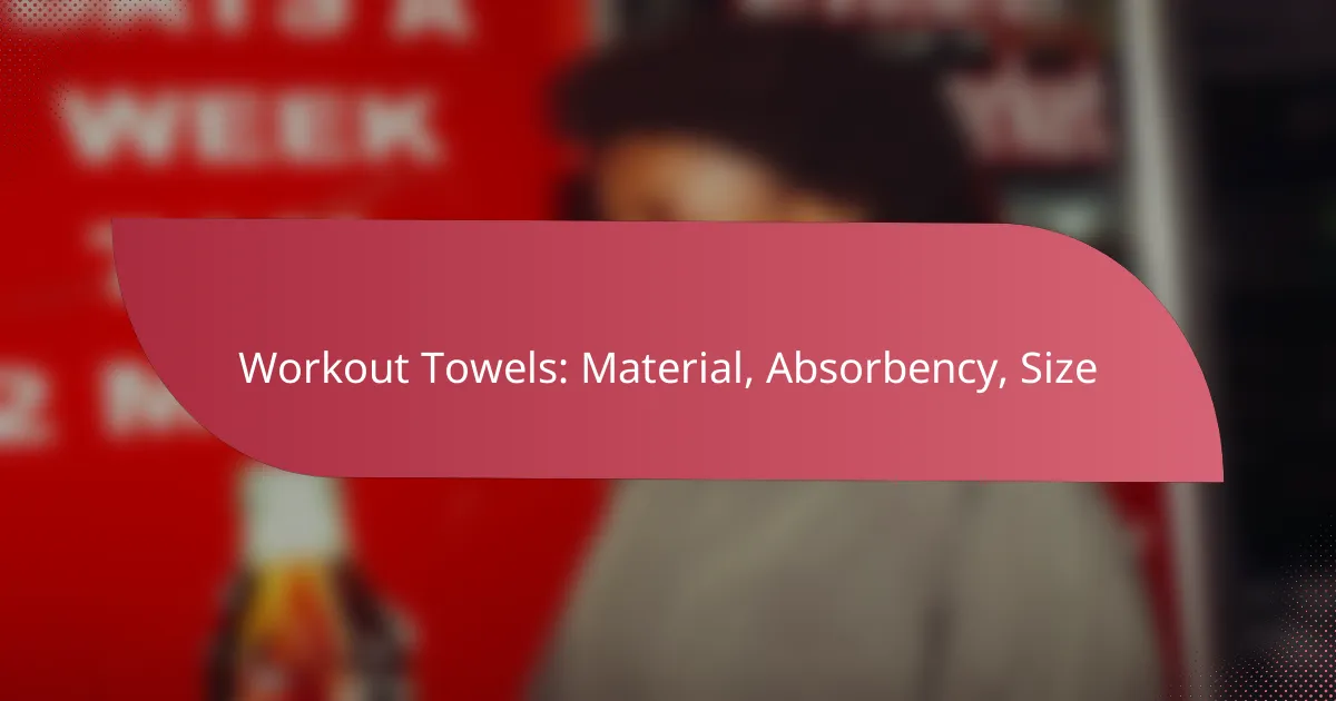 Workout Towels: Material, Absorbency, Size